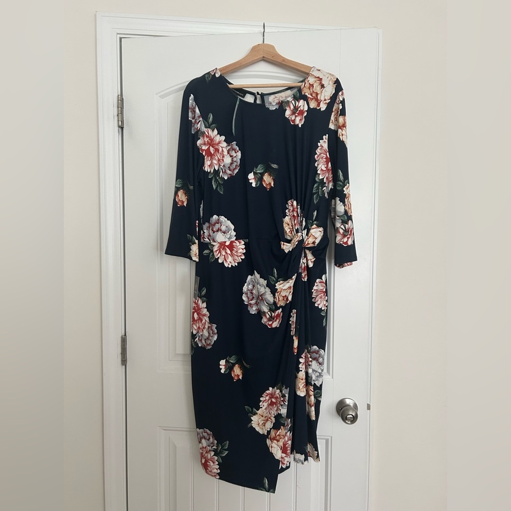 Pink Asymmetrical Sheath Dress with Bell Sleeves for Wedding Guest